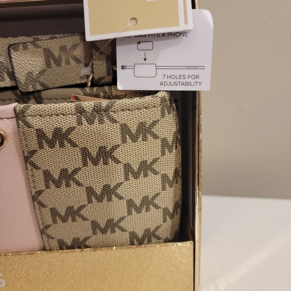 *NWT*Cute Pink/Tan Michael Kors Belt Bag L/XL - Picture 3 of 4
